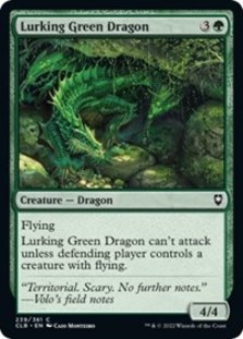 (image for) Lurking Green Dragon (Foil)