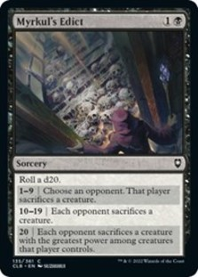 (image for) Myrkul's Edict (Foil)
