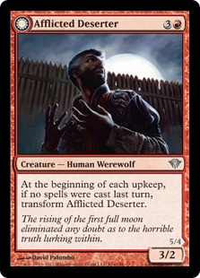 (image for) Afflicted Deserter // Werewolf Ransacker