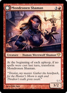 (image for) Mondronen Shaman // Tovolar's Magehunter (Foil)