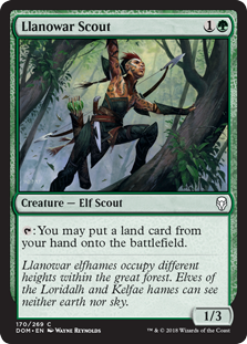 (image for) Llanowar Scout