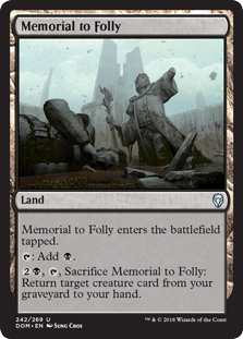 (image for) Memorial to Folly (Foil)