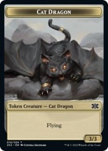 (image for) Cat Dragon // Spirit (008) Double-sided Token