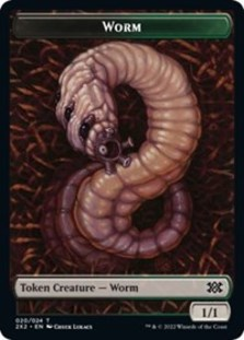 (image for) Worm // Aven Initiate Double-sided Token