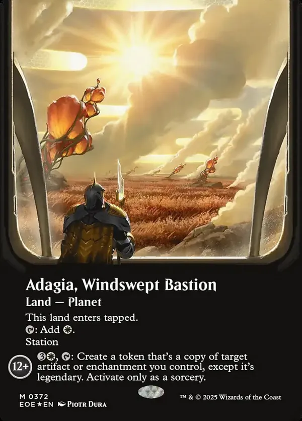 (image for) Adagia, Windswept Bastion (Borderless) (Galaxy Foil)