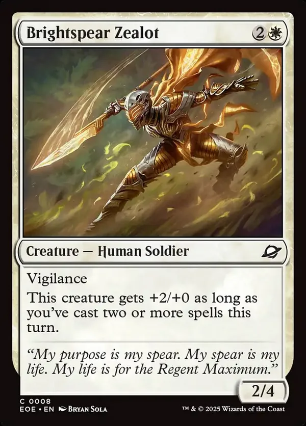(image for) Brightspear Zealot (Foil)
