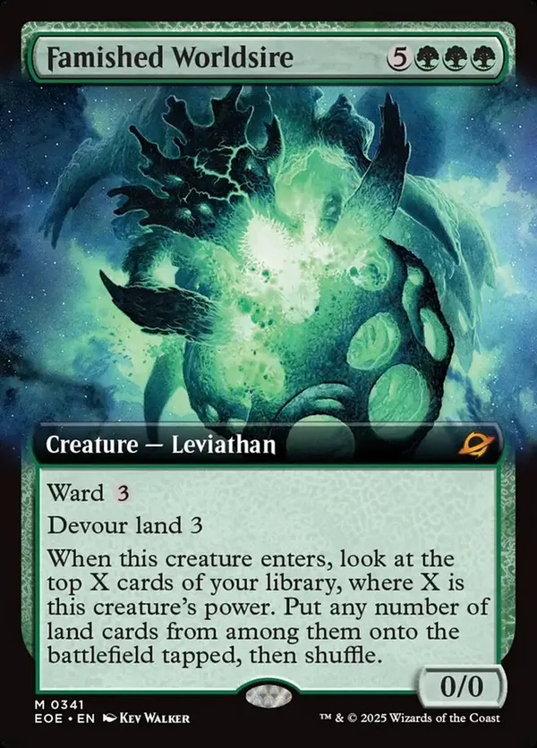(image for) Famished Worldsire (Extended Art) (Foil)