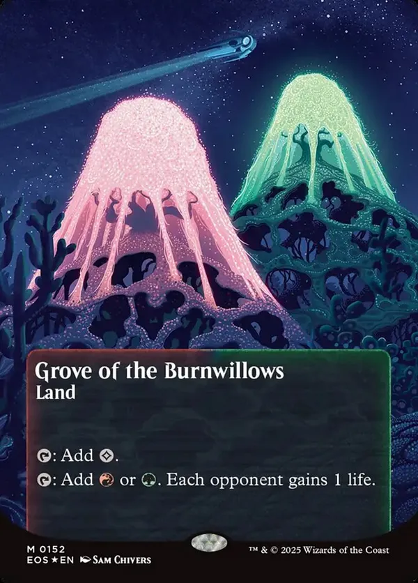 (image for) Grove of the Burnwillows (0152) (Borderless) (Galaxy Foil)