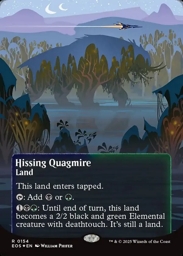 (image for) Hissing Quagmire (0154) (Borderless) (Galaxy Foil)