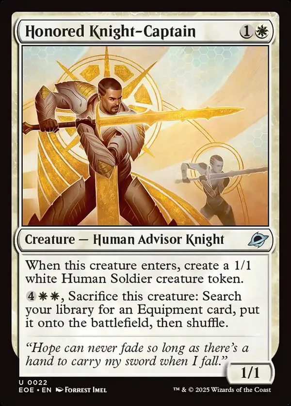 (image for) Honored Knight-Captain (Foil)