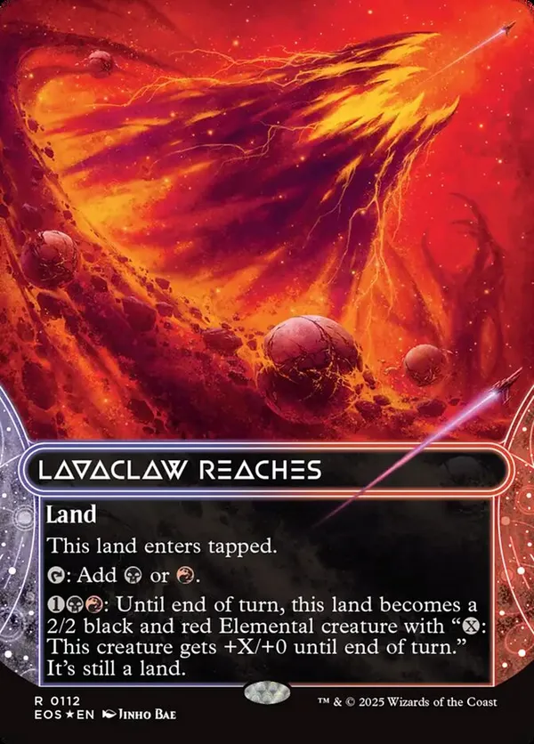 (image for) Lavaclaw Reaches (0112) (Borderless) (Galaxy Foil)