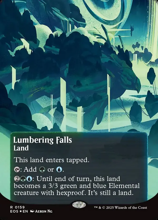 (image for) Lumbering Falls (0159) (Borderless) (Galaxy Foil)