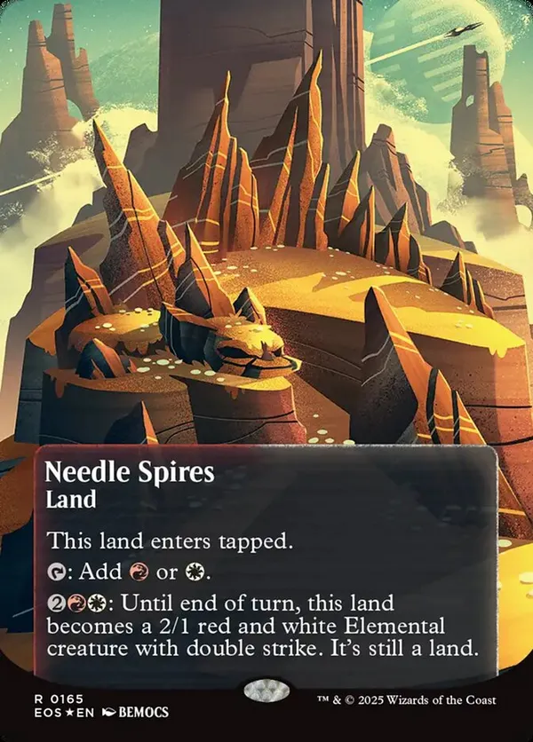 (image for) Needle Spires (0165) (Borderless) (Galaxy Foil)