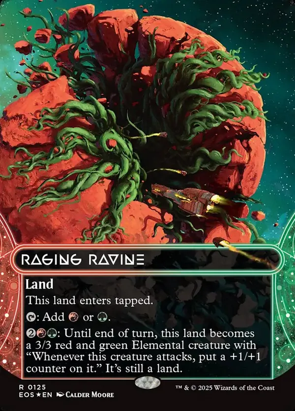 (image for) Raging Ravine (0125) (Borderless) (Galaxy Foil)