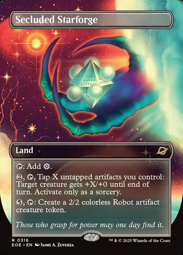 (image for) Secluded Starforge (Borderless) (Foil)