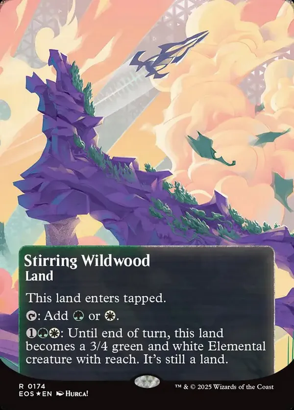 (image for) Stirring Wildwood (0174) (Borderless) (Galaxy Foil)