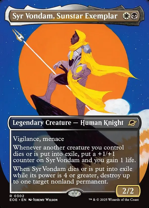 (image for) Syr Vondam, Sunstar Exemplar (Borderless) (Foil)