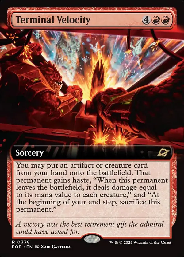 (image for) Terminal Velocity (Extended Art) (Foil)