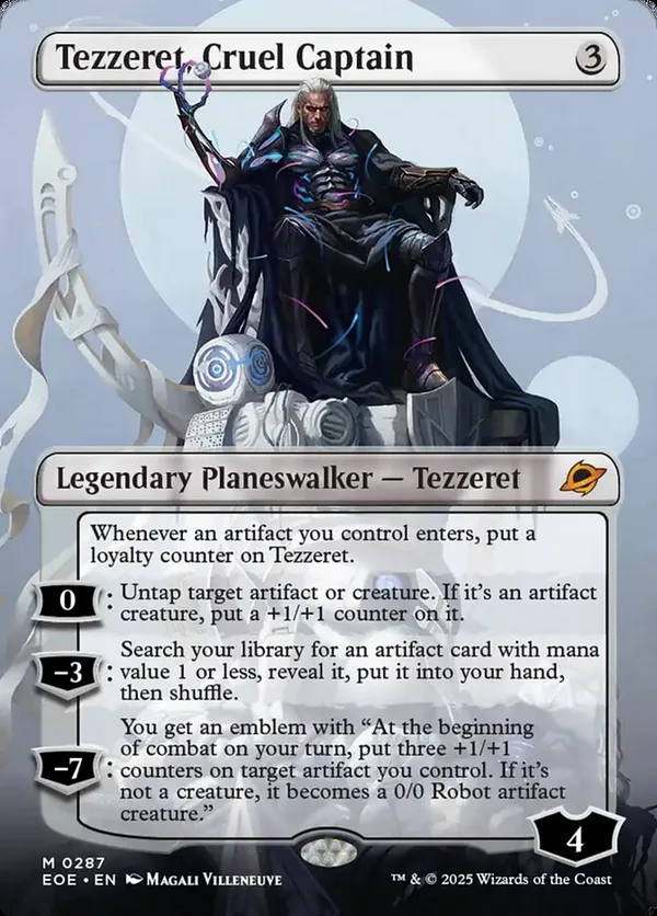 (image for) Tezzeret, Cruel Captain (Borderless) (Foil)