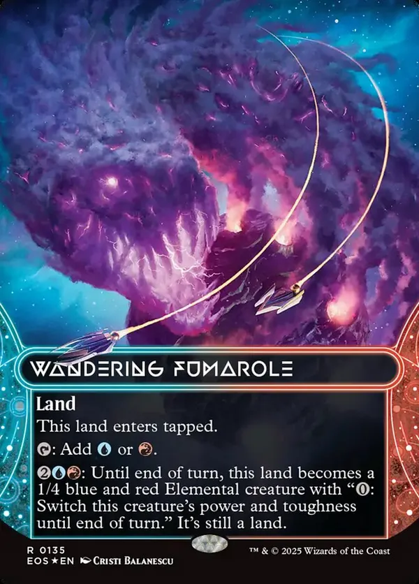 (image for) Wandering Fumarole (0135) (Borderless) (Galaxy Foil)