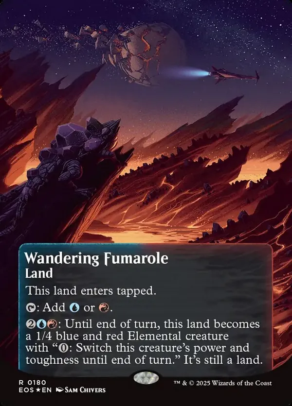 (image for) Wandering Fumarole (0180) (Borderless) (Galaxy Foil)