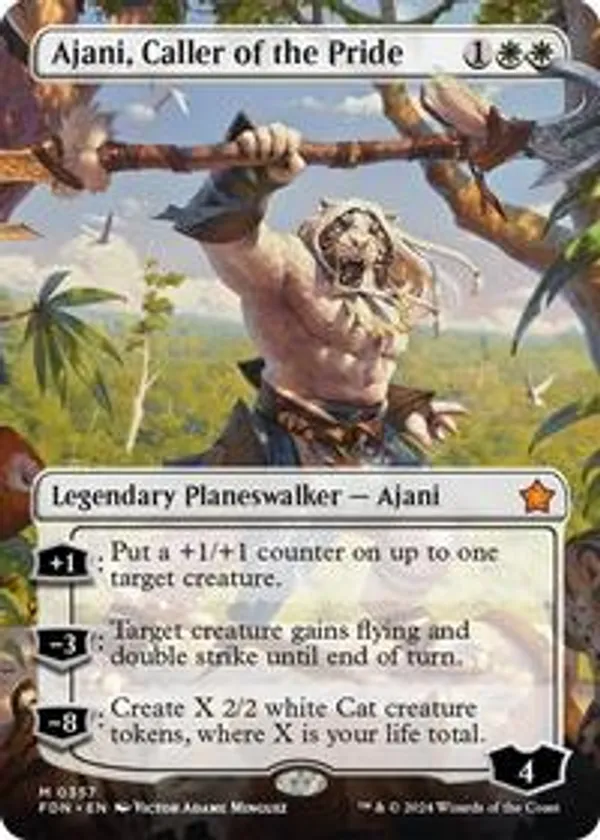 (image for) Ajani, Caller of the Pride (Borderless)