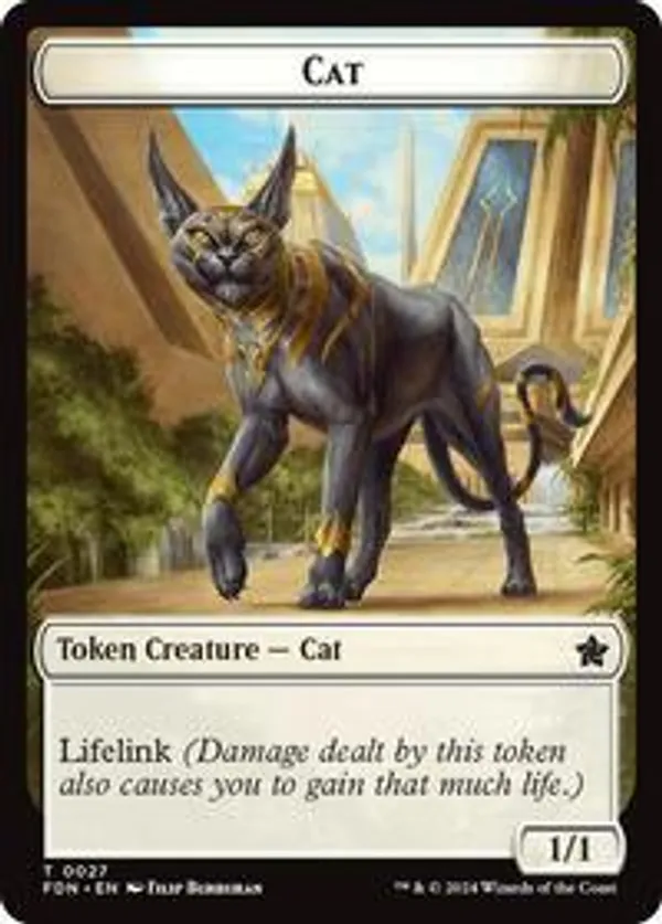 (image for) Cat (0027) // Phyrexian Goblin Double-Sided Token