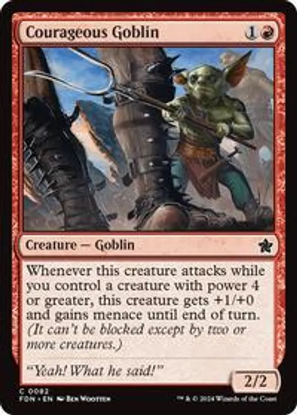 (image for) Courageous Goblin (Foil)