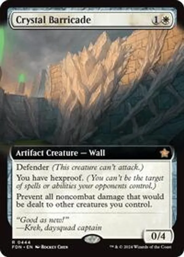 (image for) Crystal Barricade (Extended Art) (Foil)