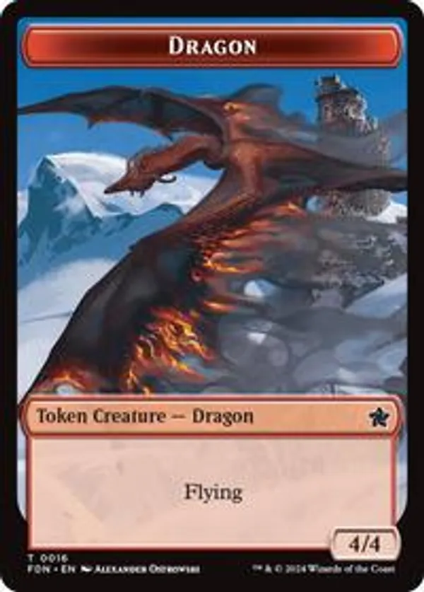 (image for) Dragon (0016) // Dragon (0017) Doubled-Sided Token