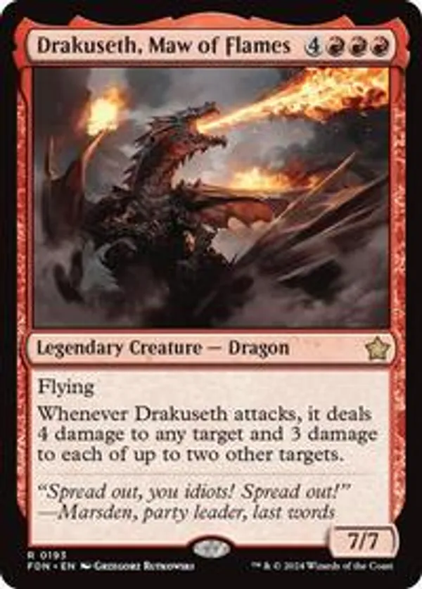 (image for) Drakuseth, Maw of Flames (Foil)