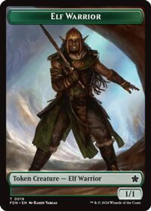 (image for) Elf Warrior // Cat (001) Doubled-Sided Token