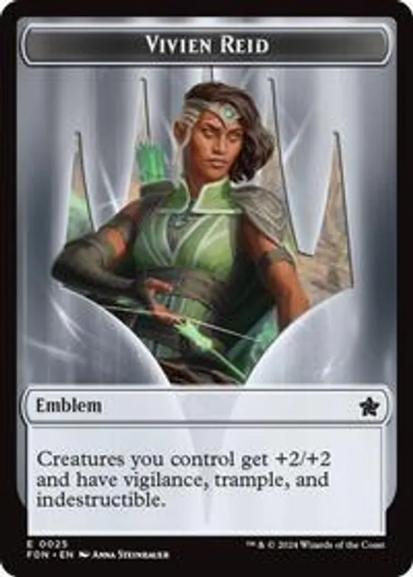 (image for) Emblem - Vivien Reid // Elf Warrior Double-Sided Token