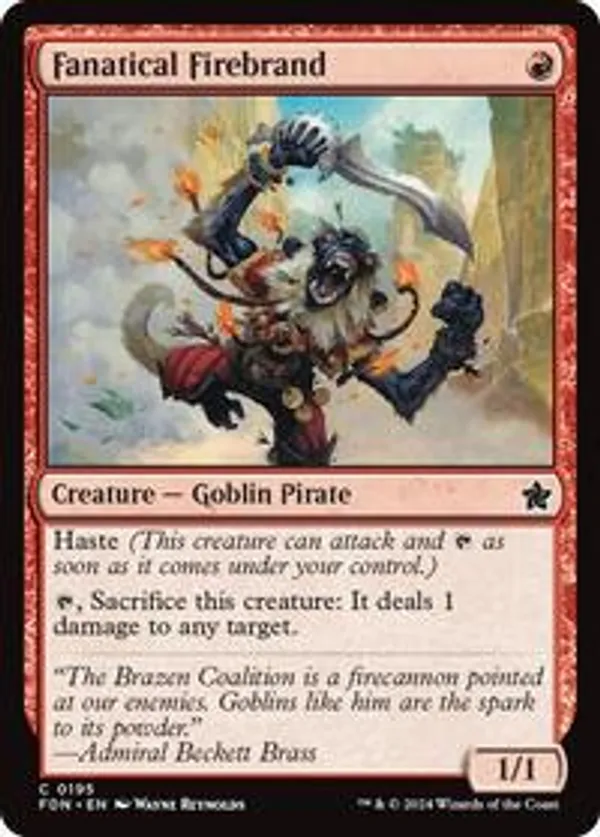 (image for) Fanatical Firebrand (Foil)