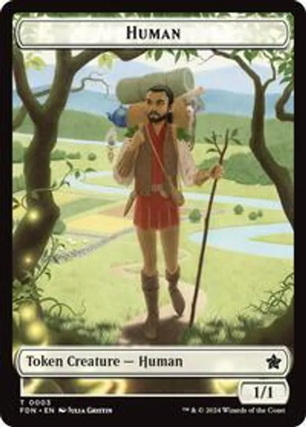(image for) Human // Knight Double-Sided Token