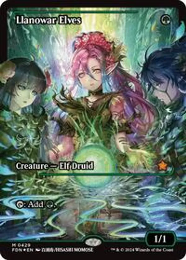 (image for) Llanowar Elves (Showcase) (Foil)