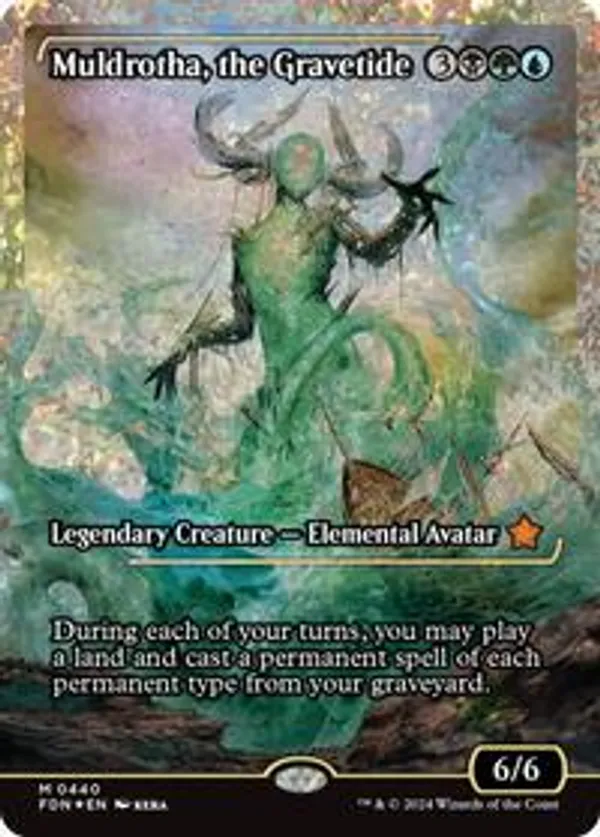 (image for) Muldrotha, the Gravetide (Showcase) (Fracture Foil) (Foil)