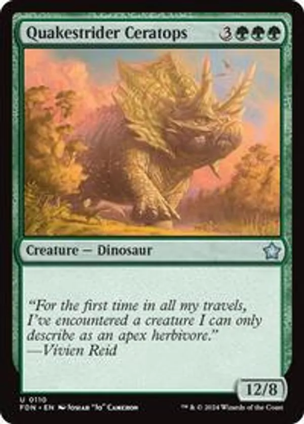(image for) Quakestrider Ceratops (Foil)