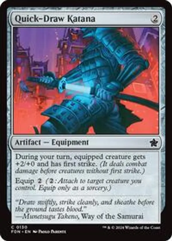 (image for) Quick-Draw Katana (Foil)