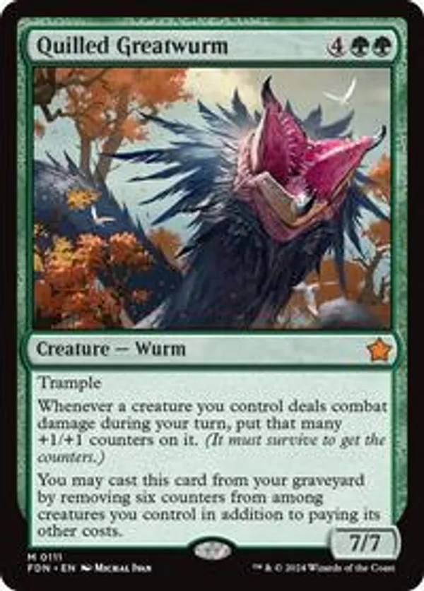 (image for) Quilled Greatwurm (Foil)