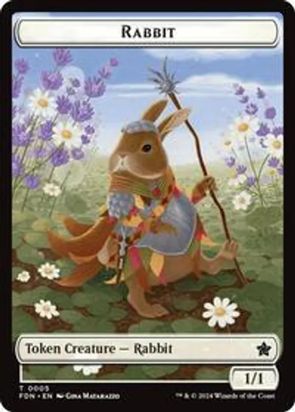 (image for) Rabbit // Soldier Double-Sided Token