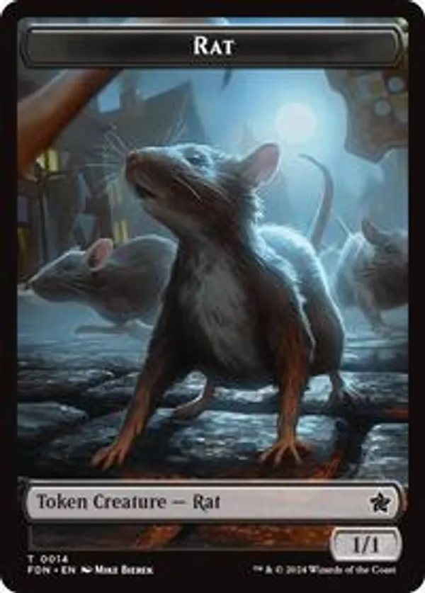 (image for) Rat // Zombie Double-Sided Token