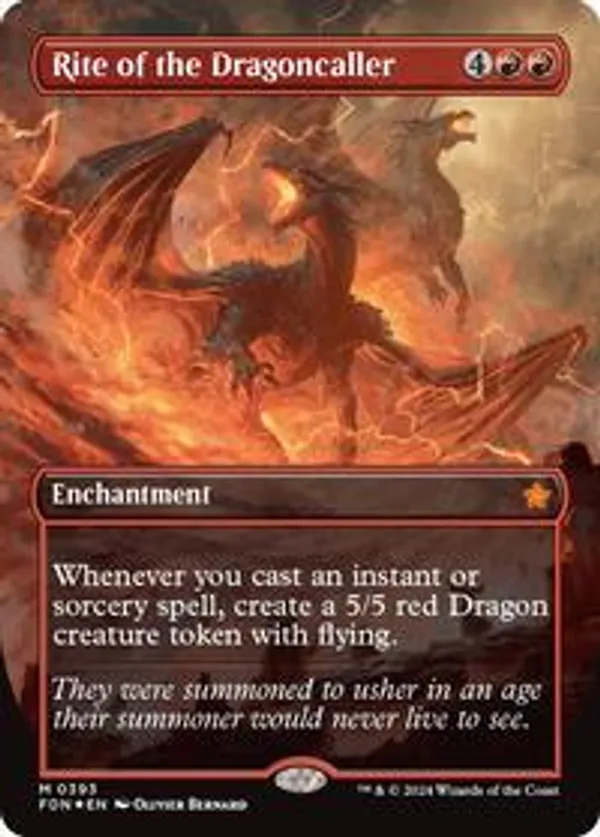 (image for) Rite of the Dragoncaller (Mana Foil) (Foil)