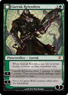 (image for) Garruk Relentless // Garruk, the Veil-Cursed (Foil)