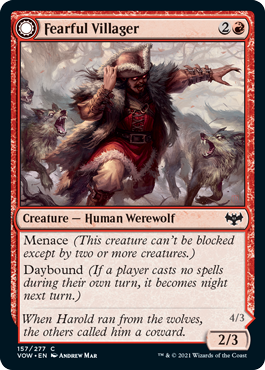 (image for) Fearful Villager (Foil)