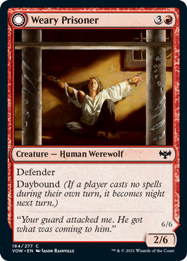 (image for) Weary Prisoner (Foil)