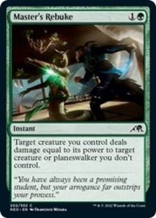 (image for) Master's Rebuke (Foil)