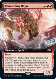 (image for) Thundering Raiju (Extended Art) (Foil)