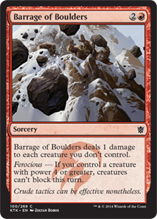 (image for) Barrage of Boulders