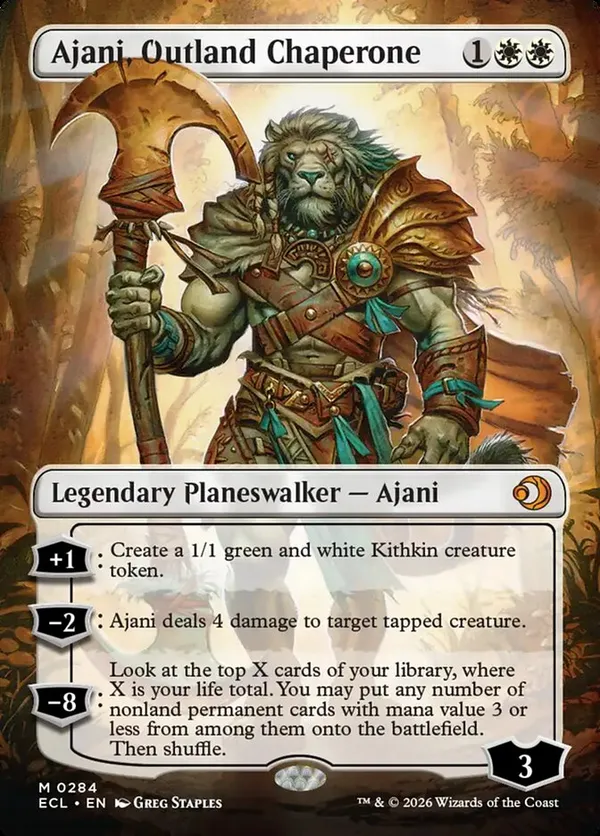 (image for) Ajani, Outland Chaperone (Borderless)